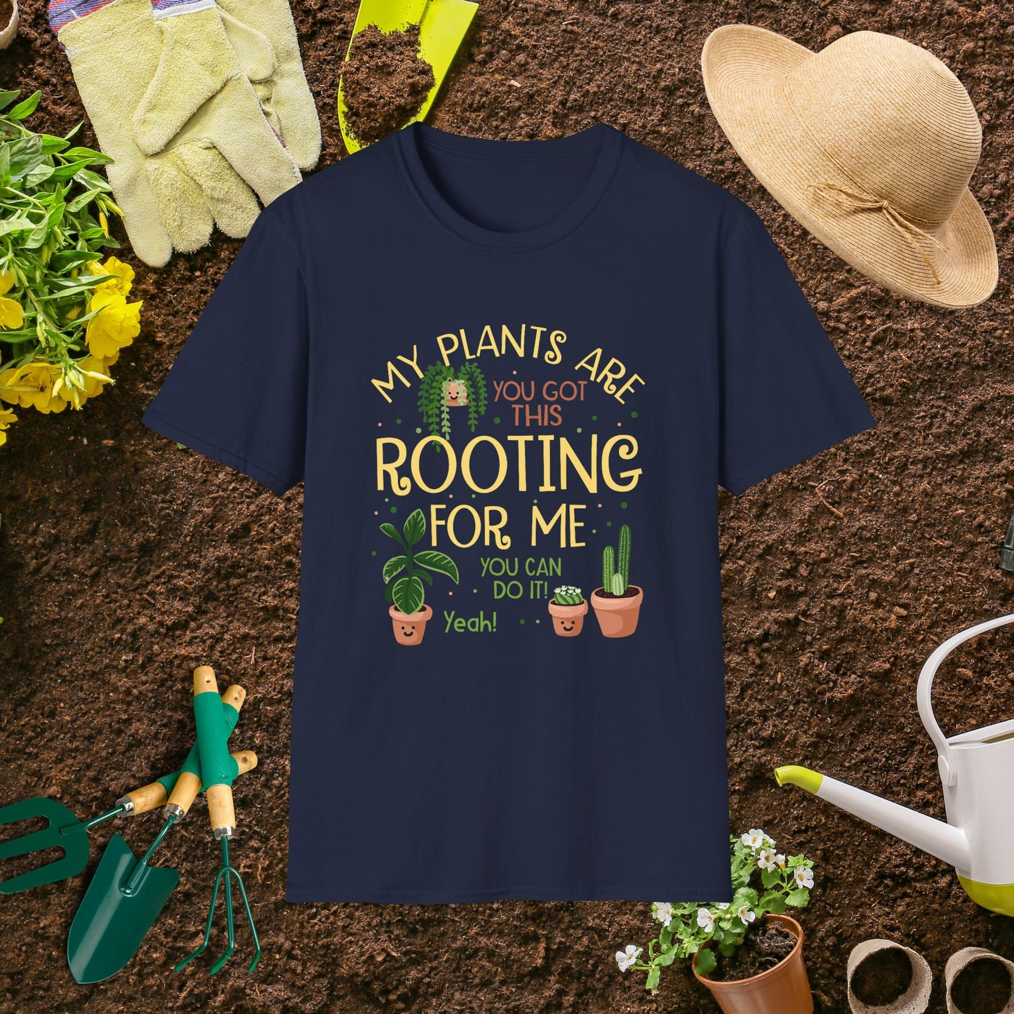 My Plants Are Rooting for Me Unisex T-Shirt for Plant Lovers