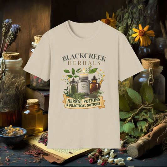 Herbalist T-Shirt - Whimsical Blackcreek Herbals Design